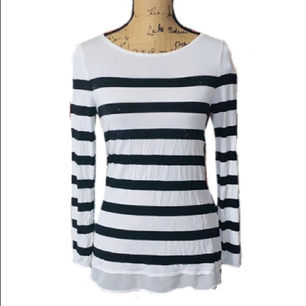 White House Black Market stripe shirt XS
